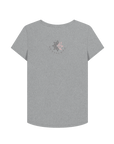 Athletic Grey Printed T-shirt Back