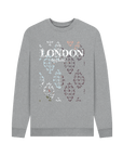 Light Heather Printed Sweater Front