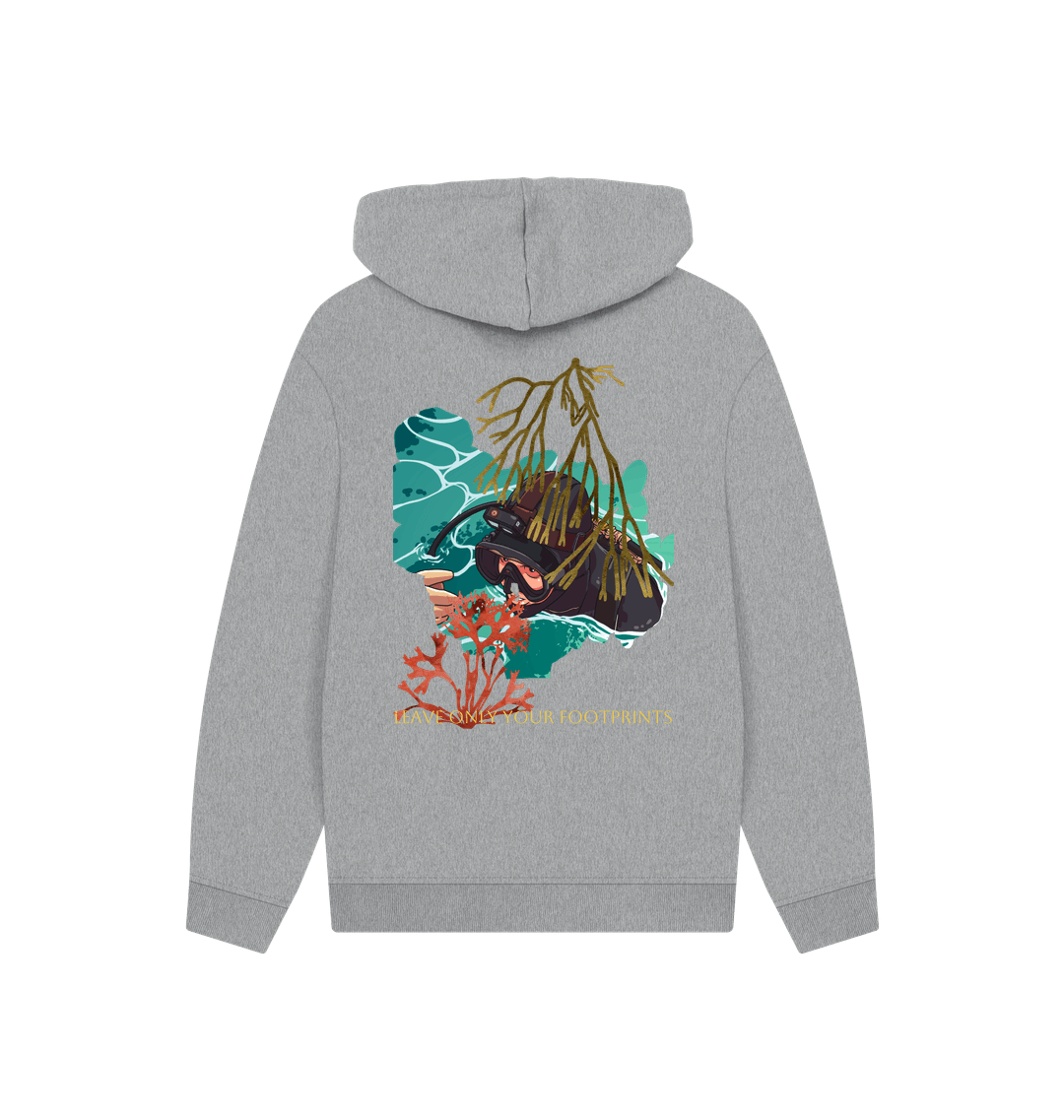 Athletic Grey Printed Hoody Back