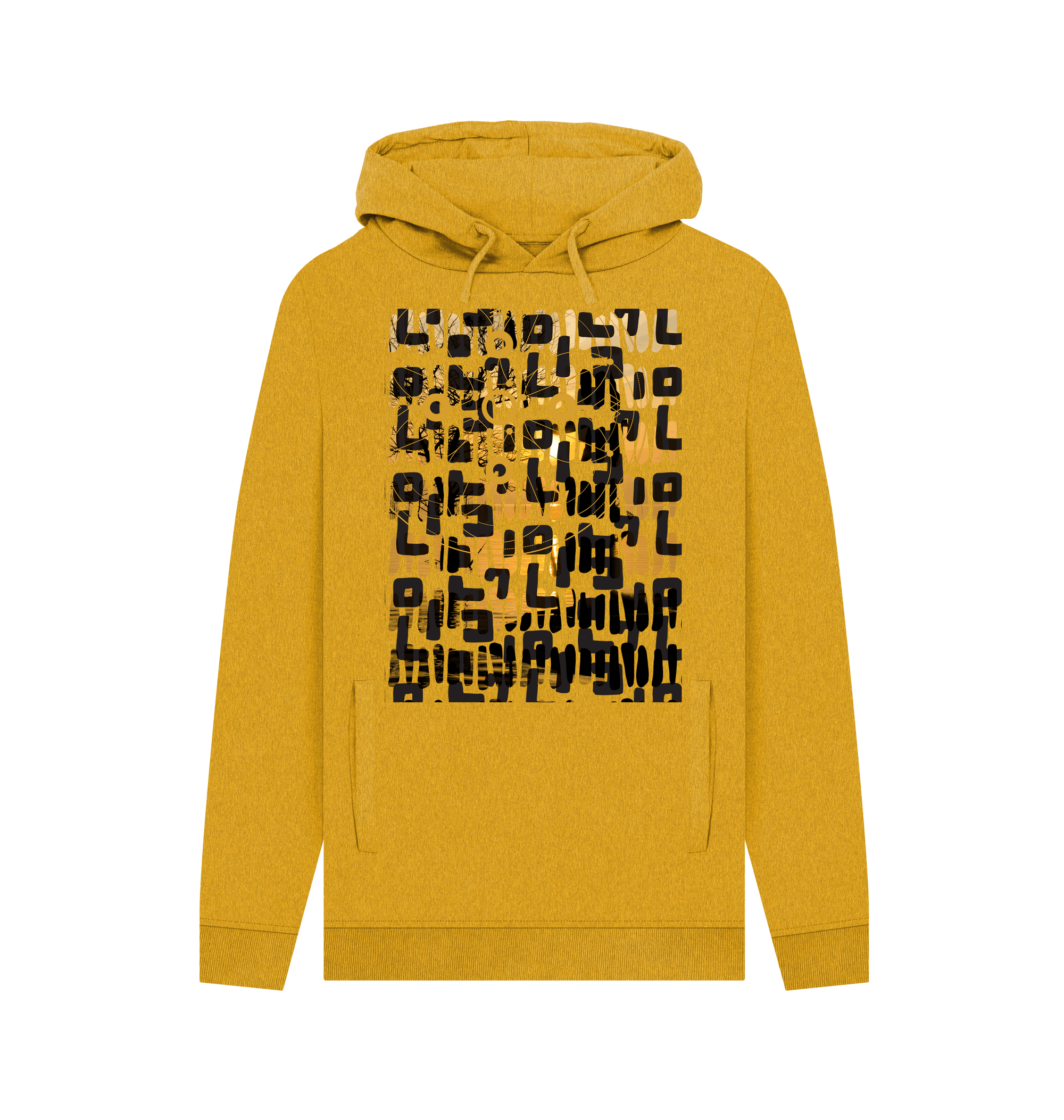 Sunflower Yellow Recycled Hoody Front