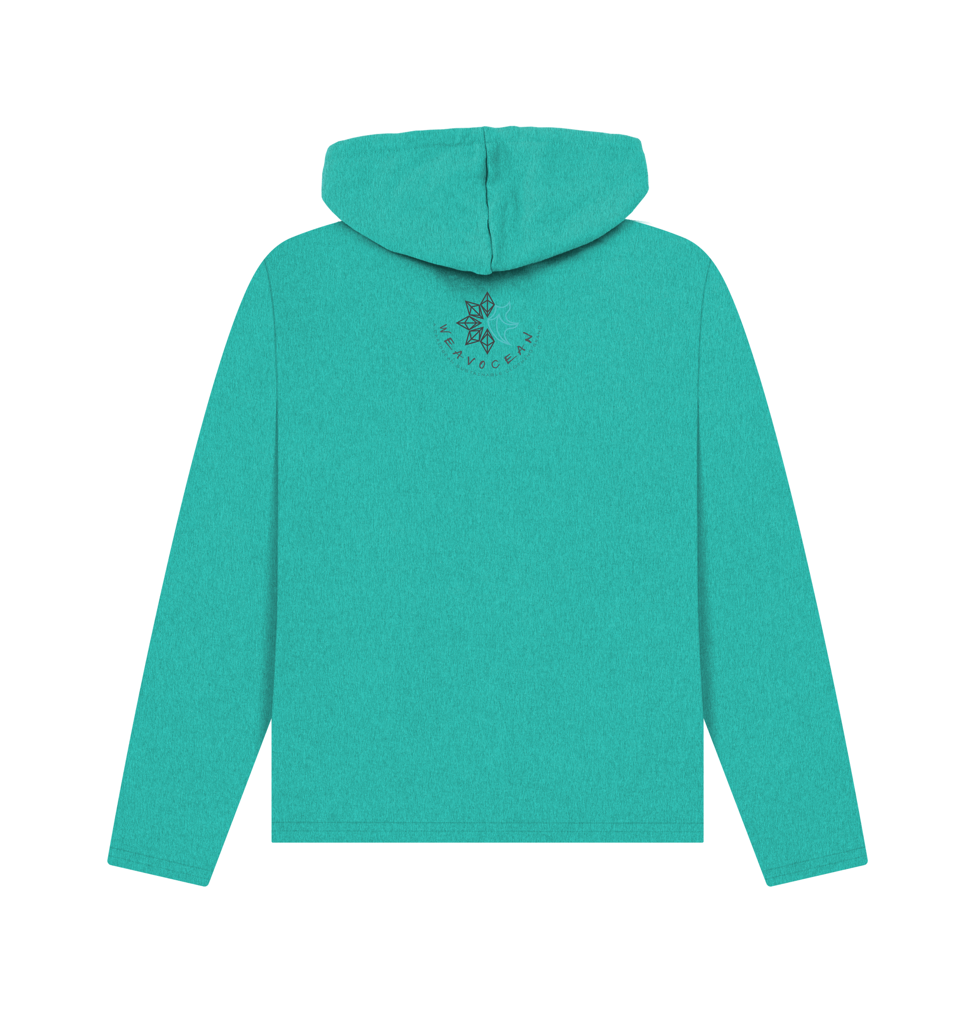 Seagrass Green Recycled Hoody Back