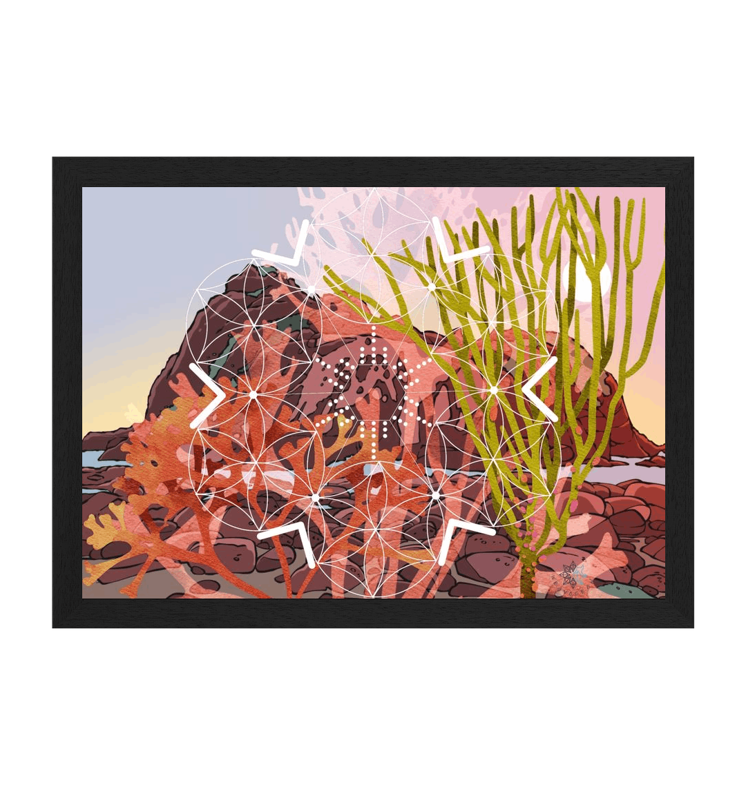 Black Frame Framed art print Front