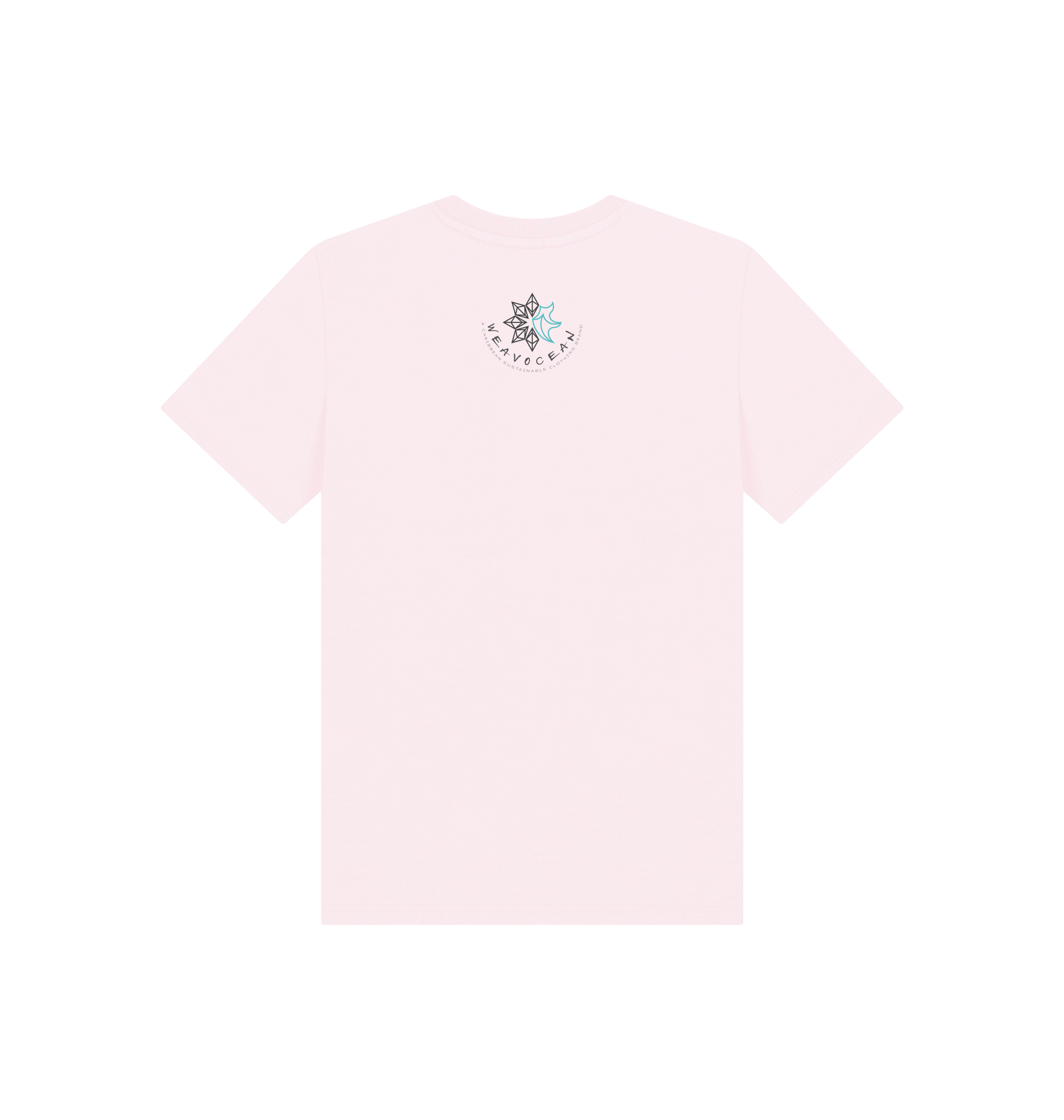Pink Printed Kids T-Shirt Back