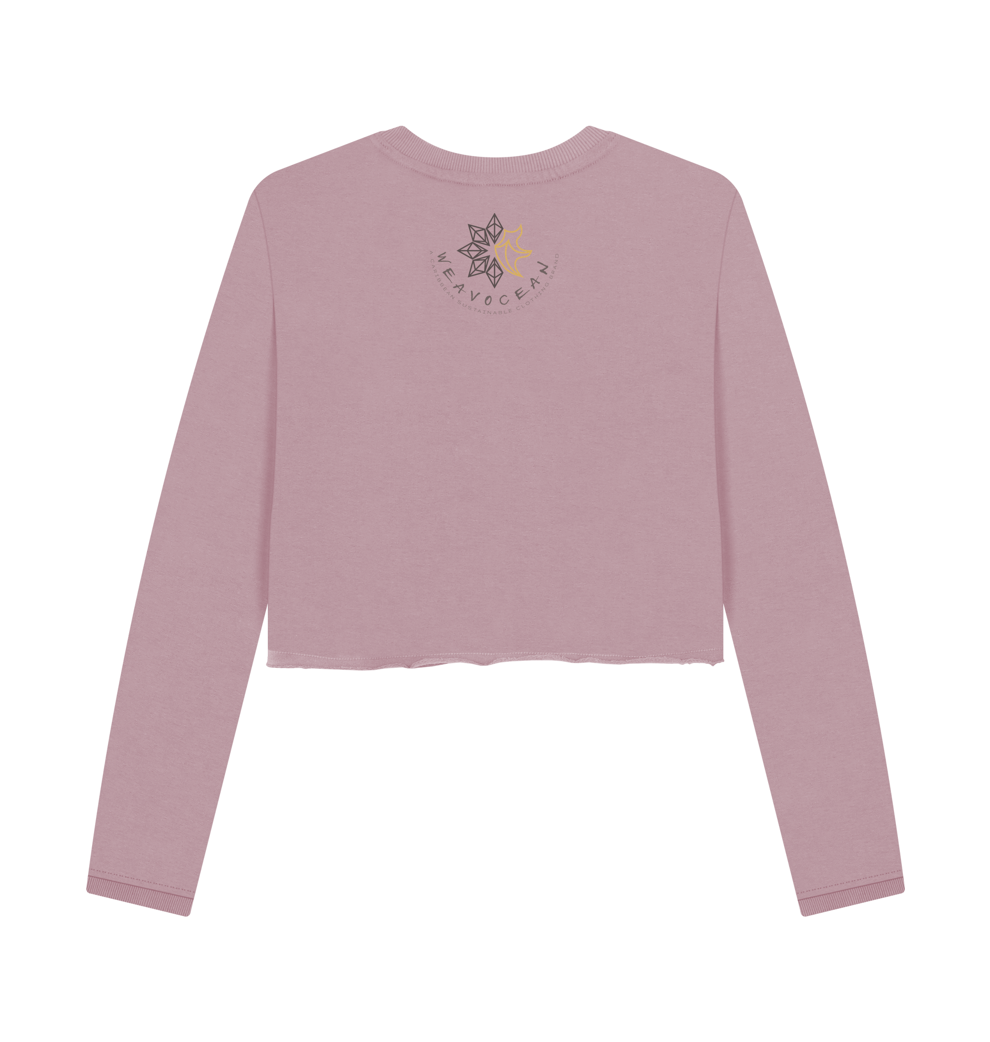 Mauve Printed Boxy Jumpers Back