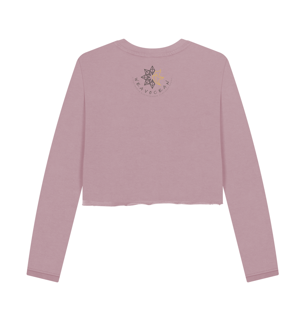 Mauve Printed Boxy Jumpers Back