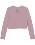 Mauve Printed Boxy Jumpers Back
