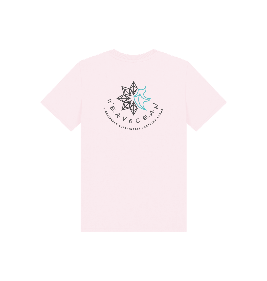 Pink Printed Kids T-Shirt Back