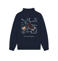 Navy Printed Sweater