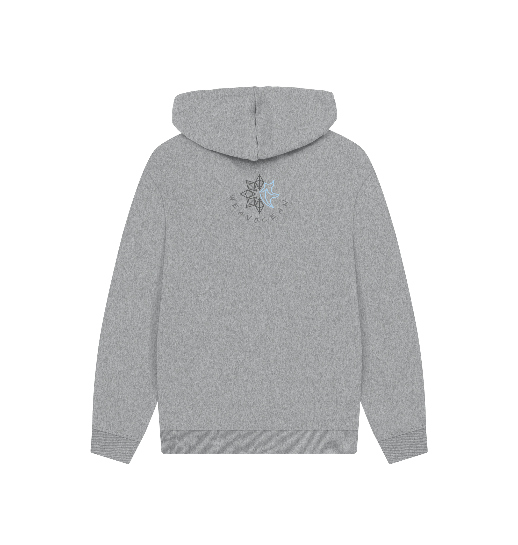 Athletic Grey Printed Hoody Back