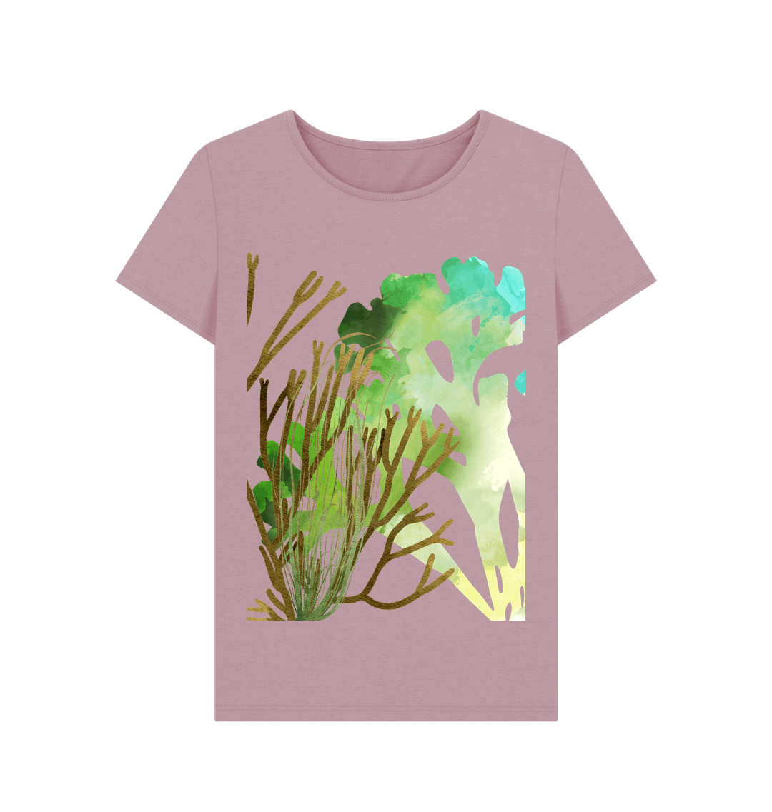 Mauve Printed T-shirt Front