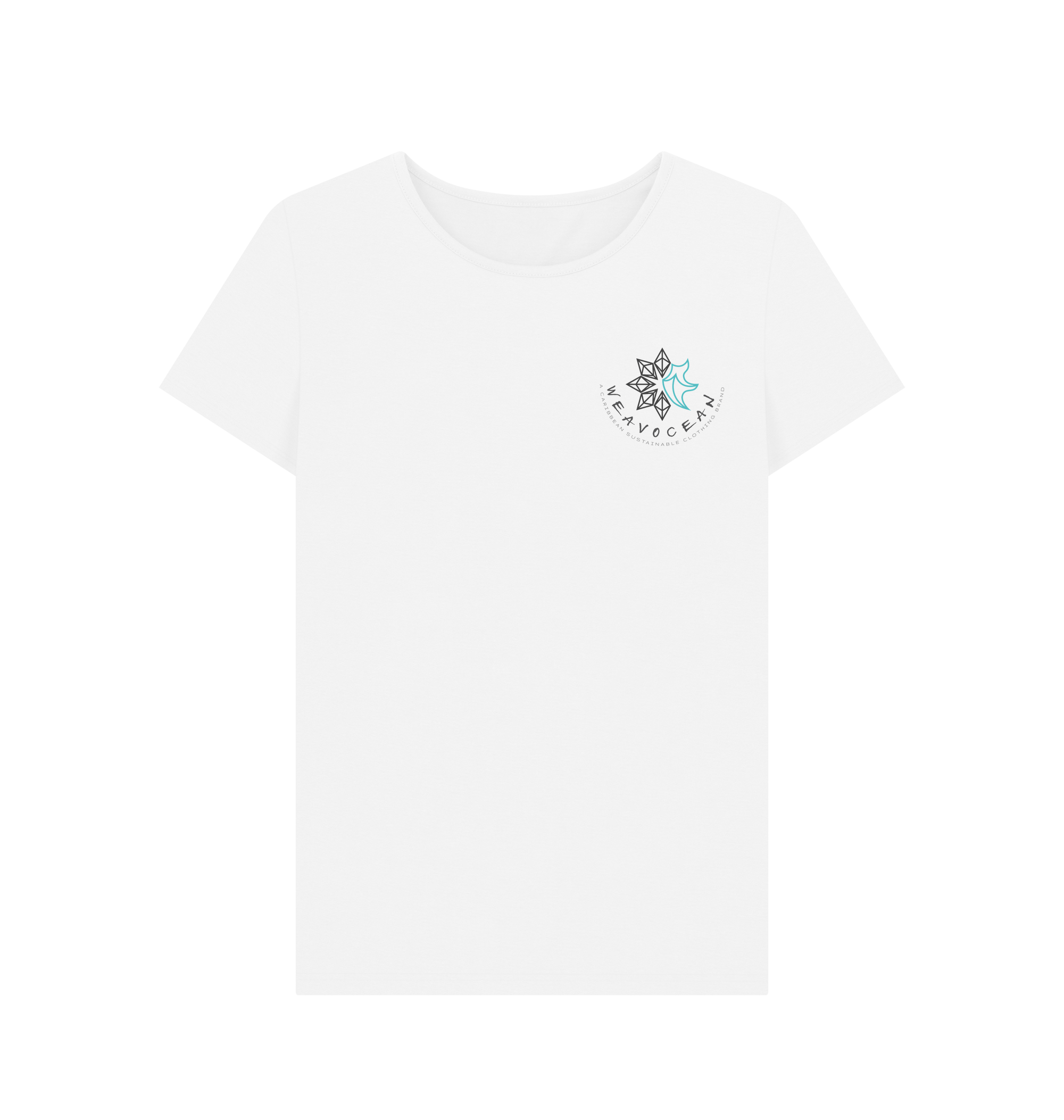 White Printed T-shirt Front