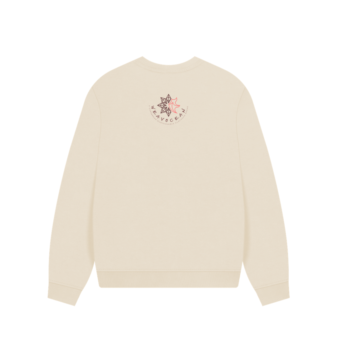 Oat Printed Sweater Back