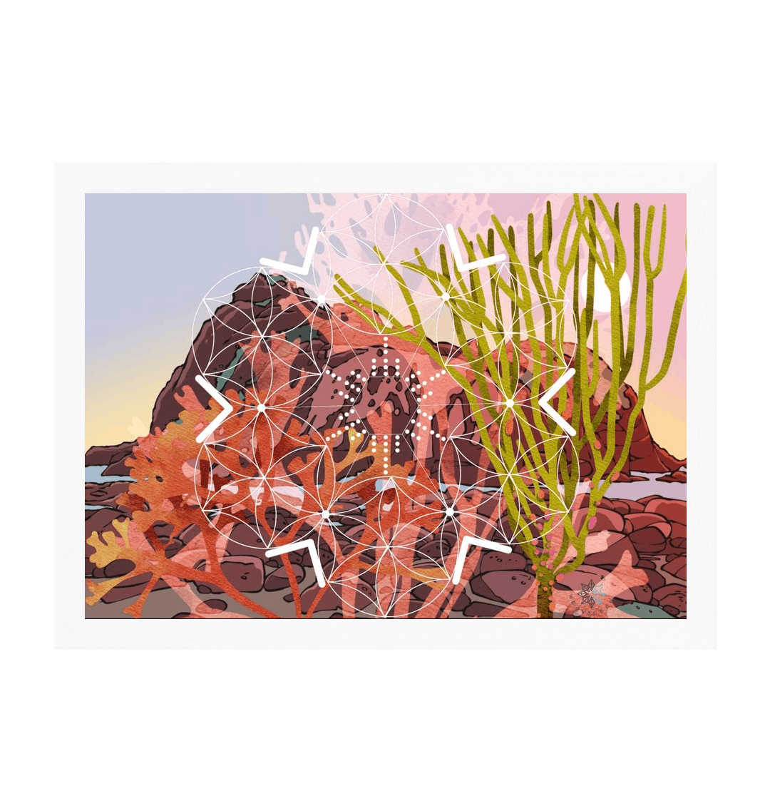 White Frame Framed art print Front