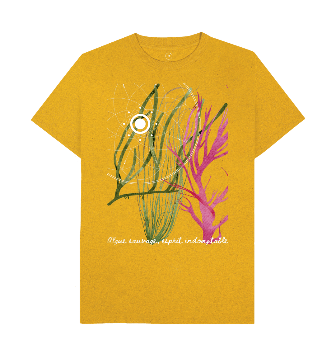 Sunflower Yellow Recycled Printed T-Shirt Front