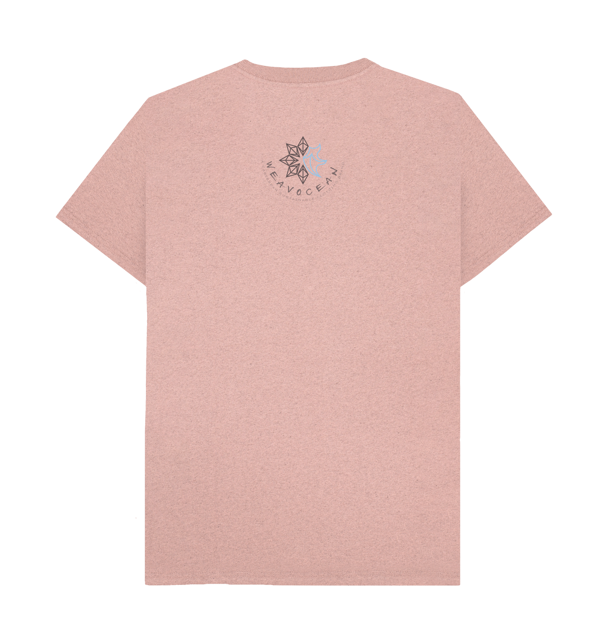 Sunset Pink Recycled Printed T-Shirt Back