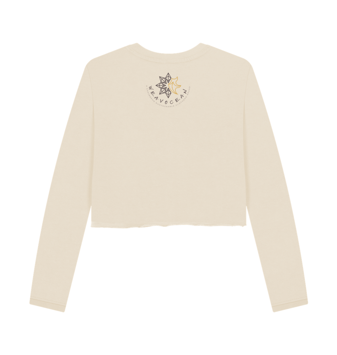 Oat Printed Boxy Jumpers Back