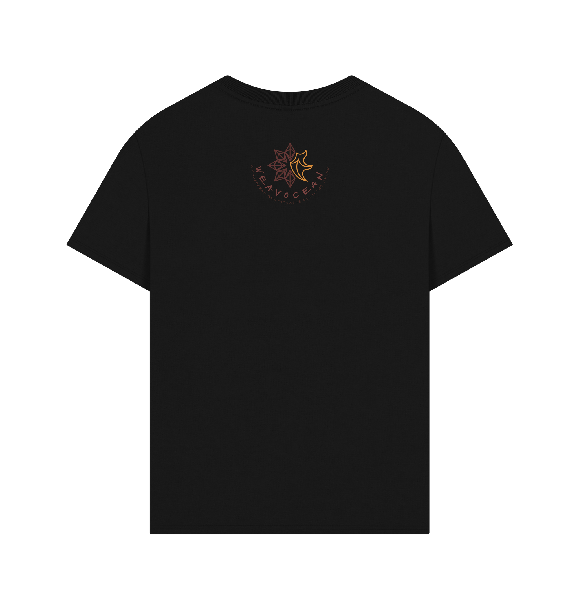 Black Printed T-shirt Back