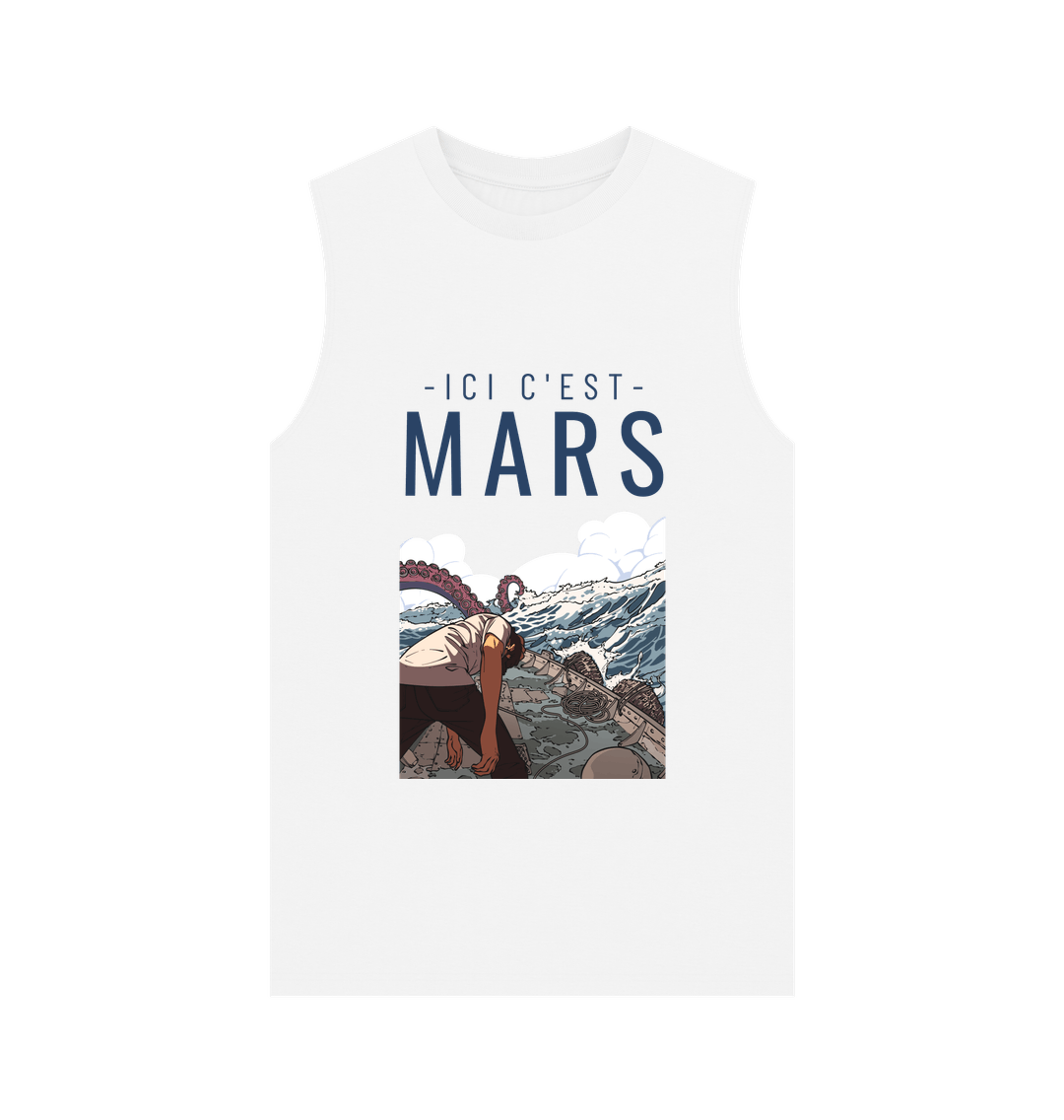 White Printed Vest Top