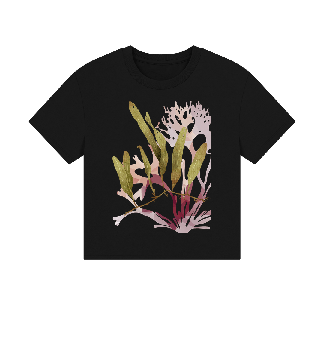 Black Printed T-shirt Front