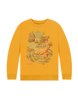Mustard Printed Kids Jumper Front