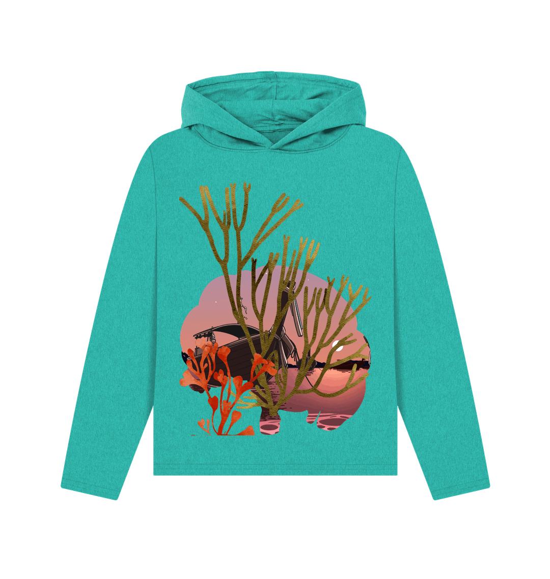 Seagrass Green Recycled Hoody Front