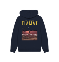 Navy Printed Hoody