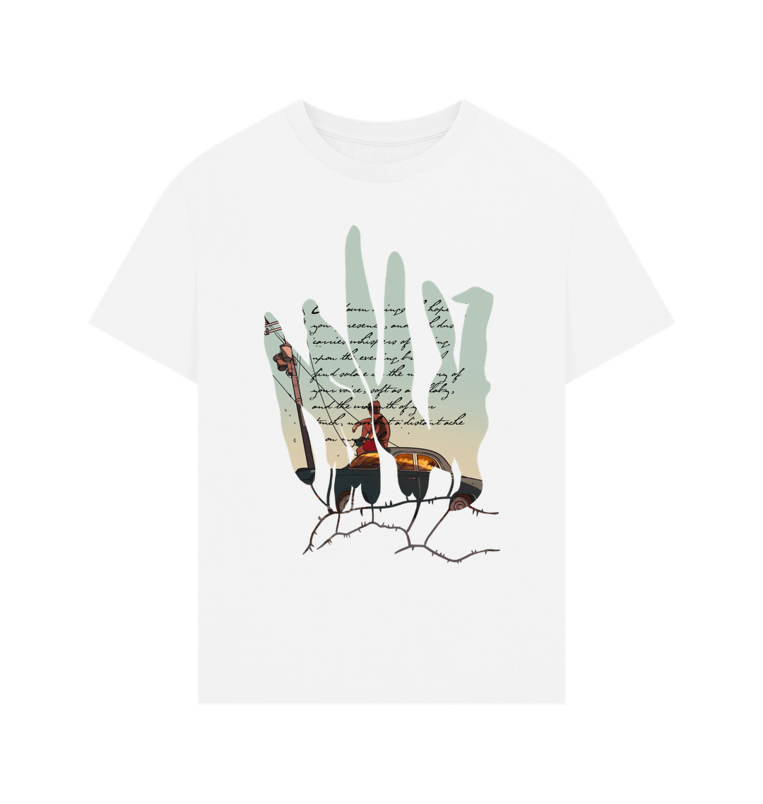 White Printed T-shirt Front