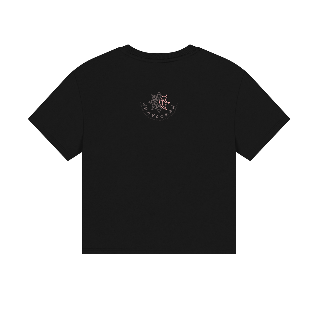 Black Printed T-shirt Back