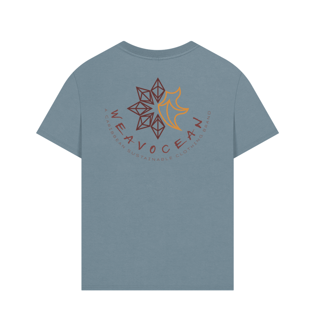 Stone Blue Printed T-shirt