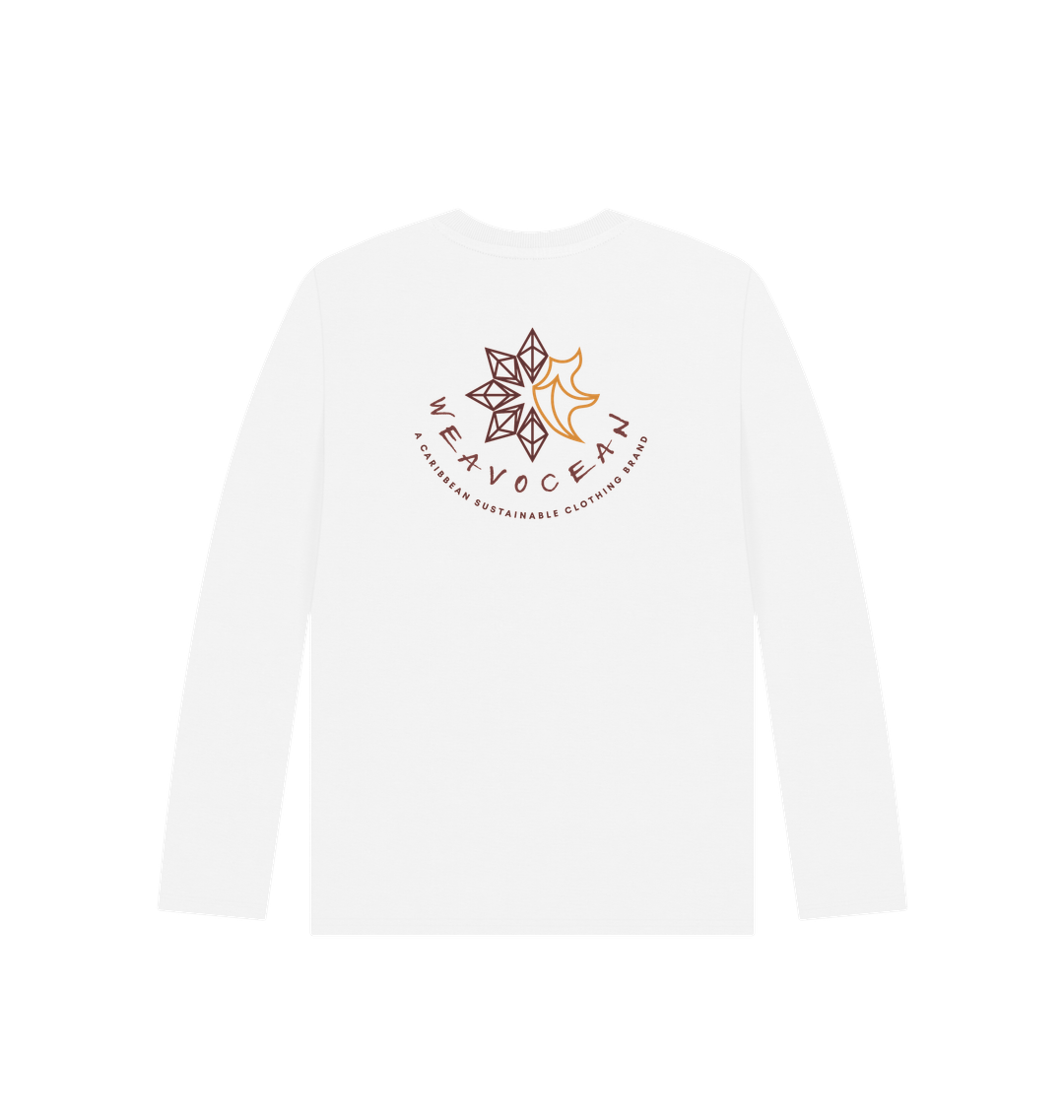 White Printed Kids T-Shirt Back