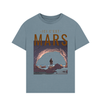 Stone Blue Printed T-shirt