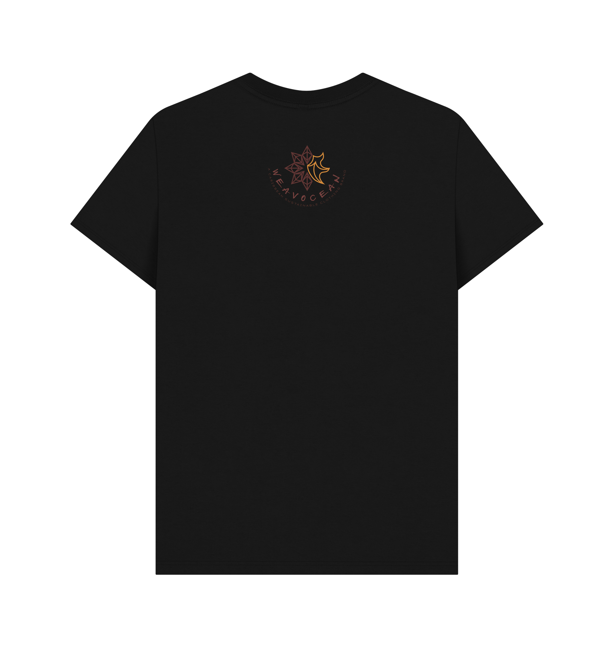 Black Printed T-shirt Back