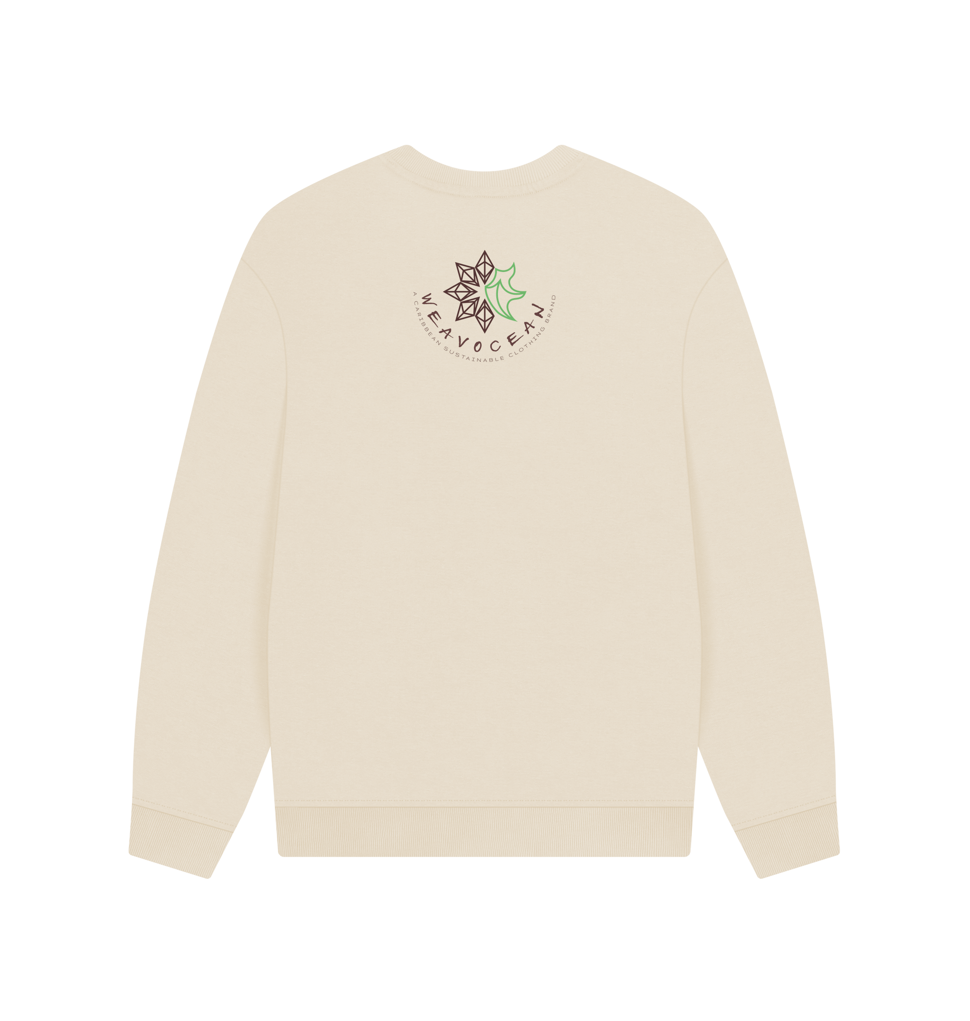 Oat Printed Sweater Back