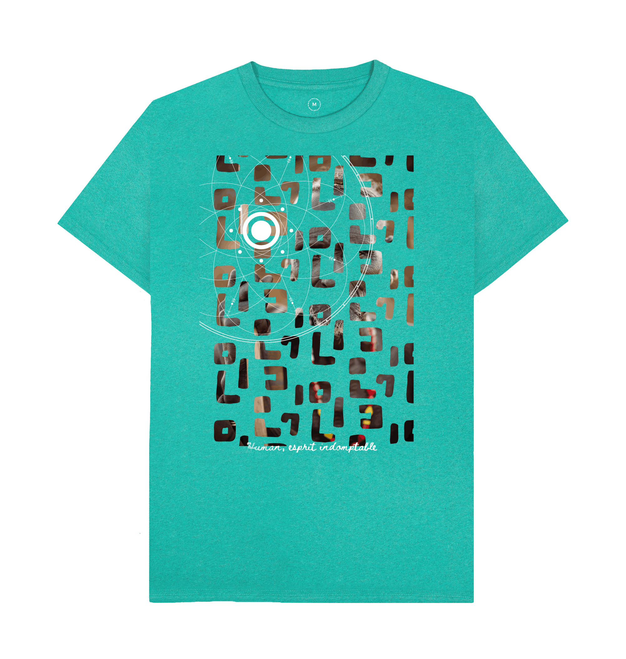 Seagrass Green Recycled Printed T-Shirt Front