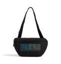 Black WAVES CROSS-BODY BAG