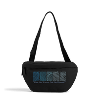 Black WAVES CROSS-BODY BAG