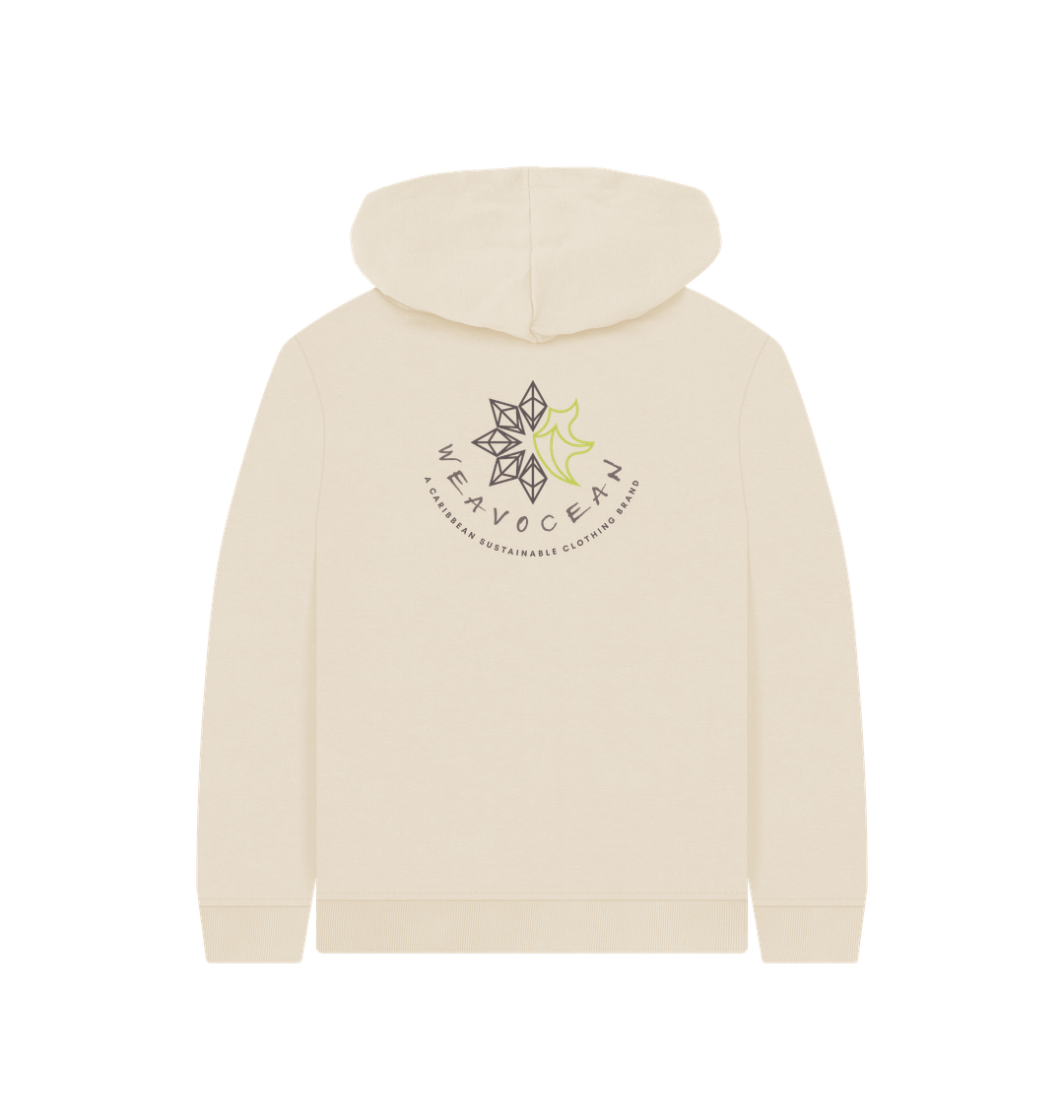 Oat Printed Kids Hoodie Back