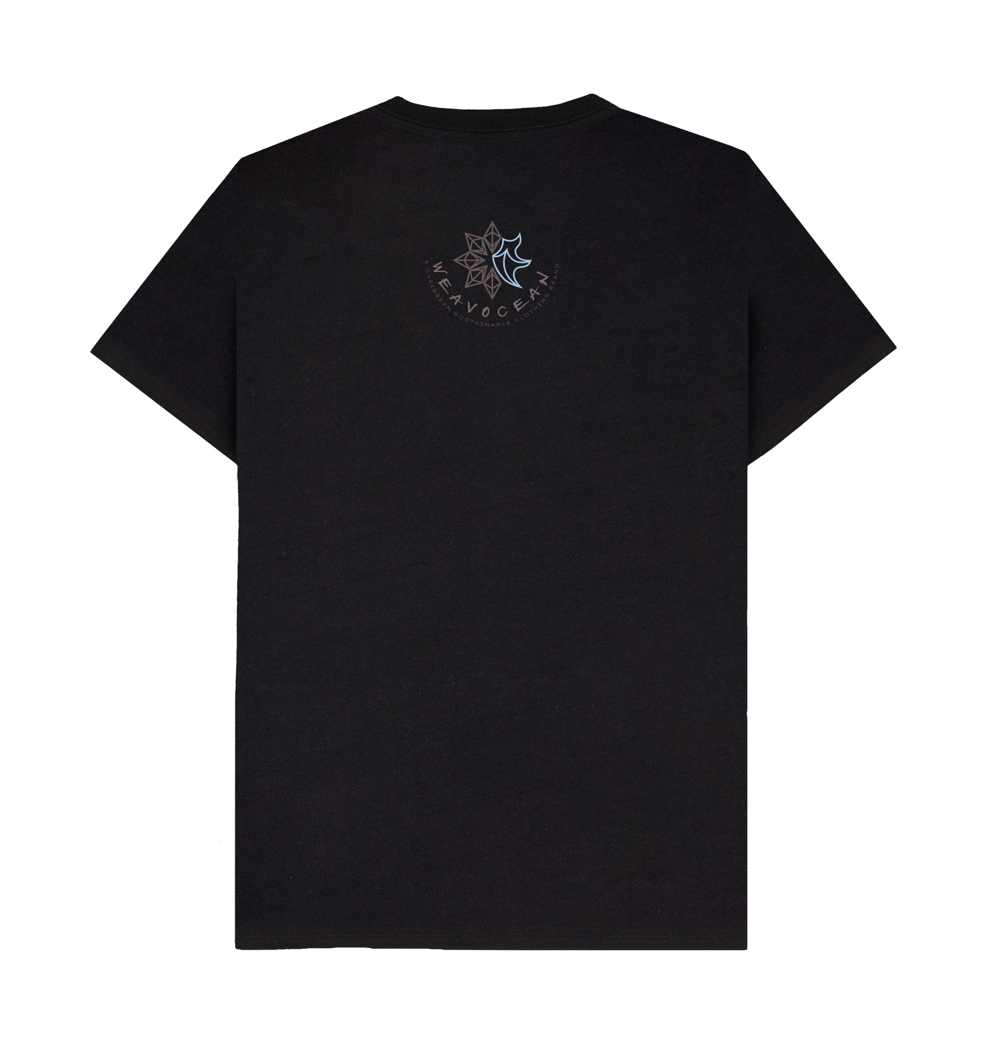 Black Recycled Printed T-Shirt Back