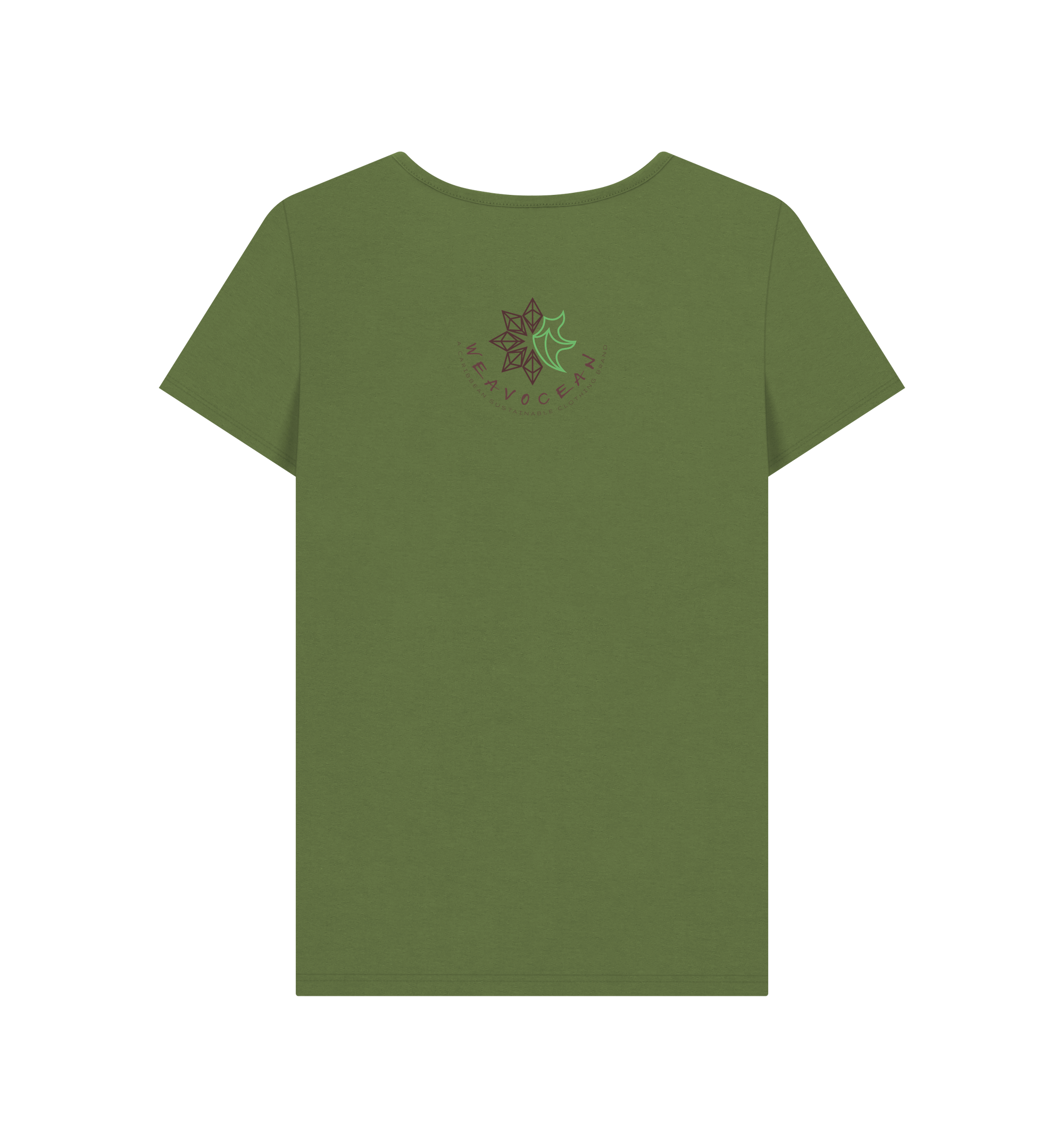 Khaki Printed T-shirt Back