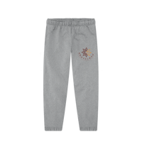 Athletic Grey Printed Womens Joggers