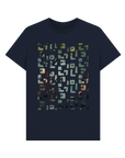 Navy Blue Printed T-shirt Front