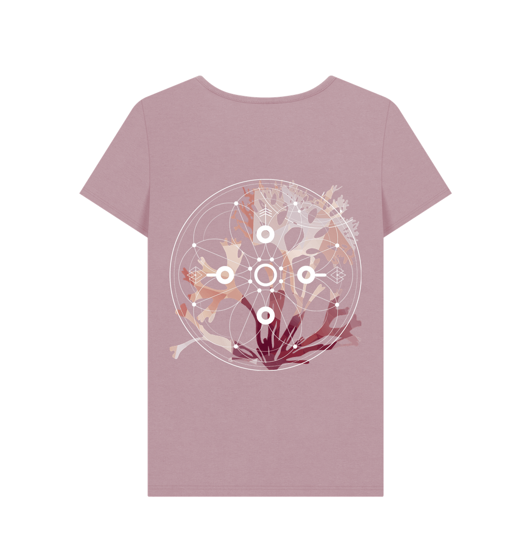Mauve Printed T-shirt Back