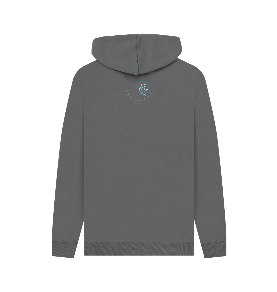 Slate Grey Printed Hoody Back