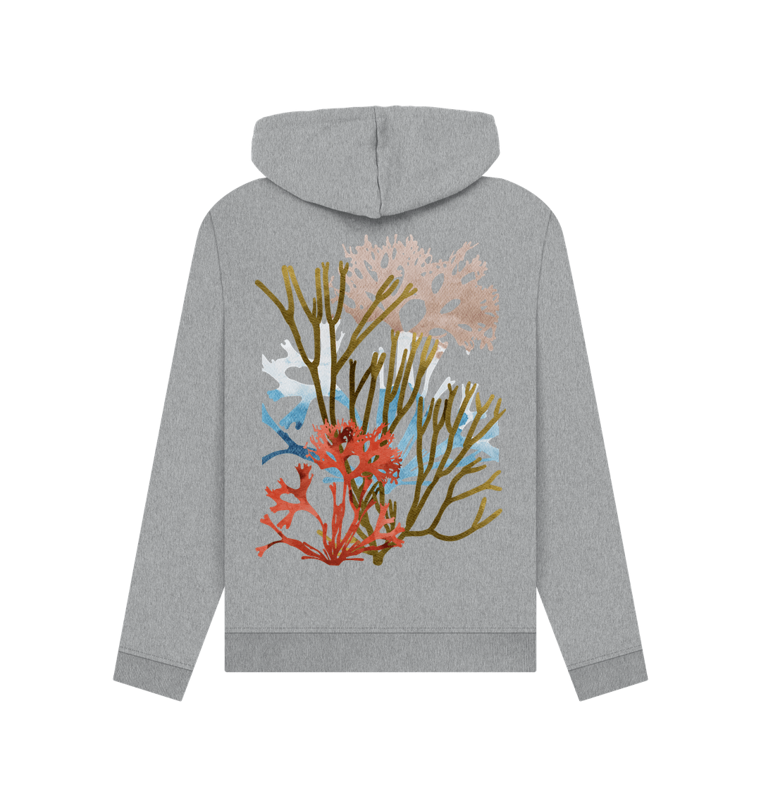 Light Heather Printed Hoody Back