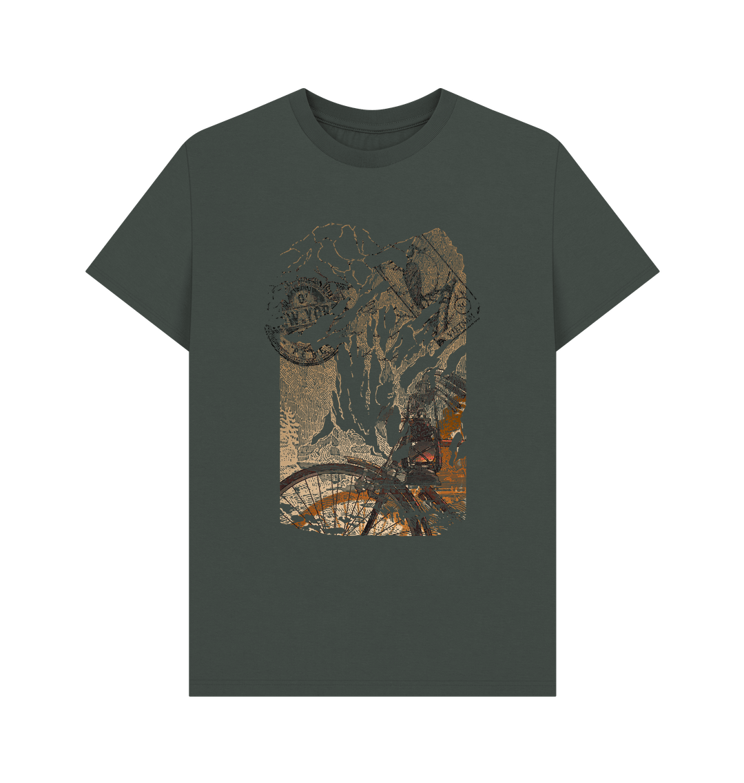 Dark Grey Printed T-shirt Front