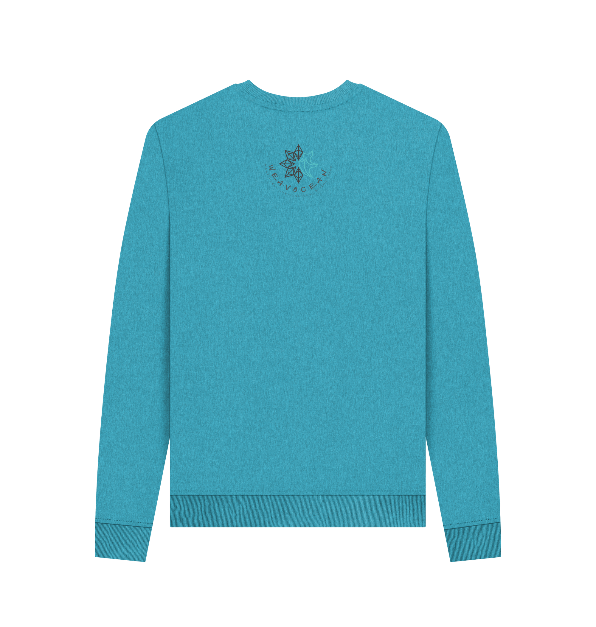 Ocean Blue Recycled Printed Sweater Back