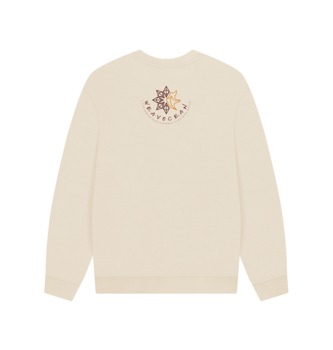 Oat Printed Sweater Back