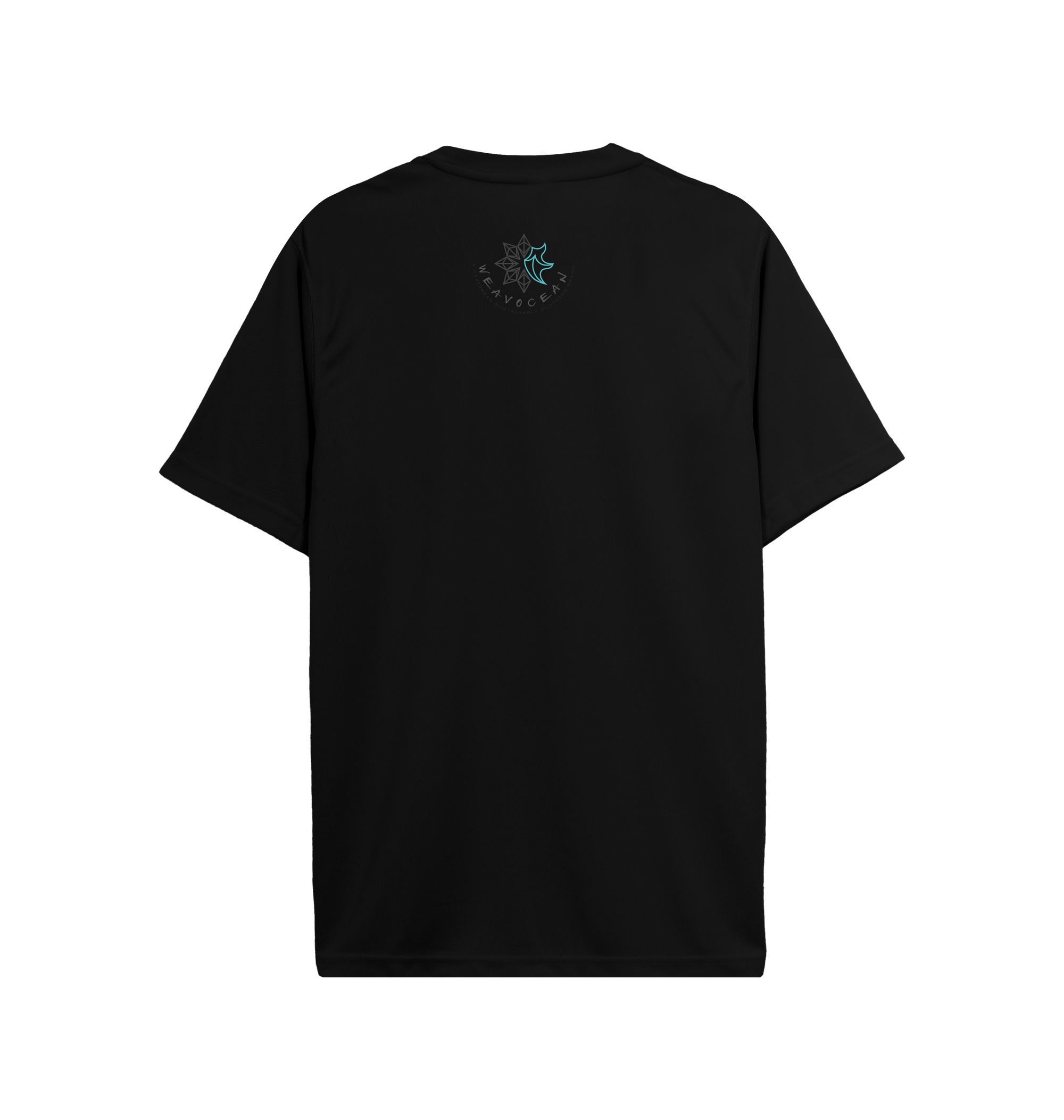 Jet Black Printed T-shirt Back