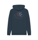 Navy Printed Hoody