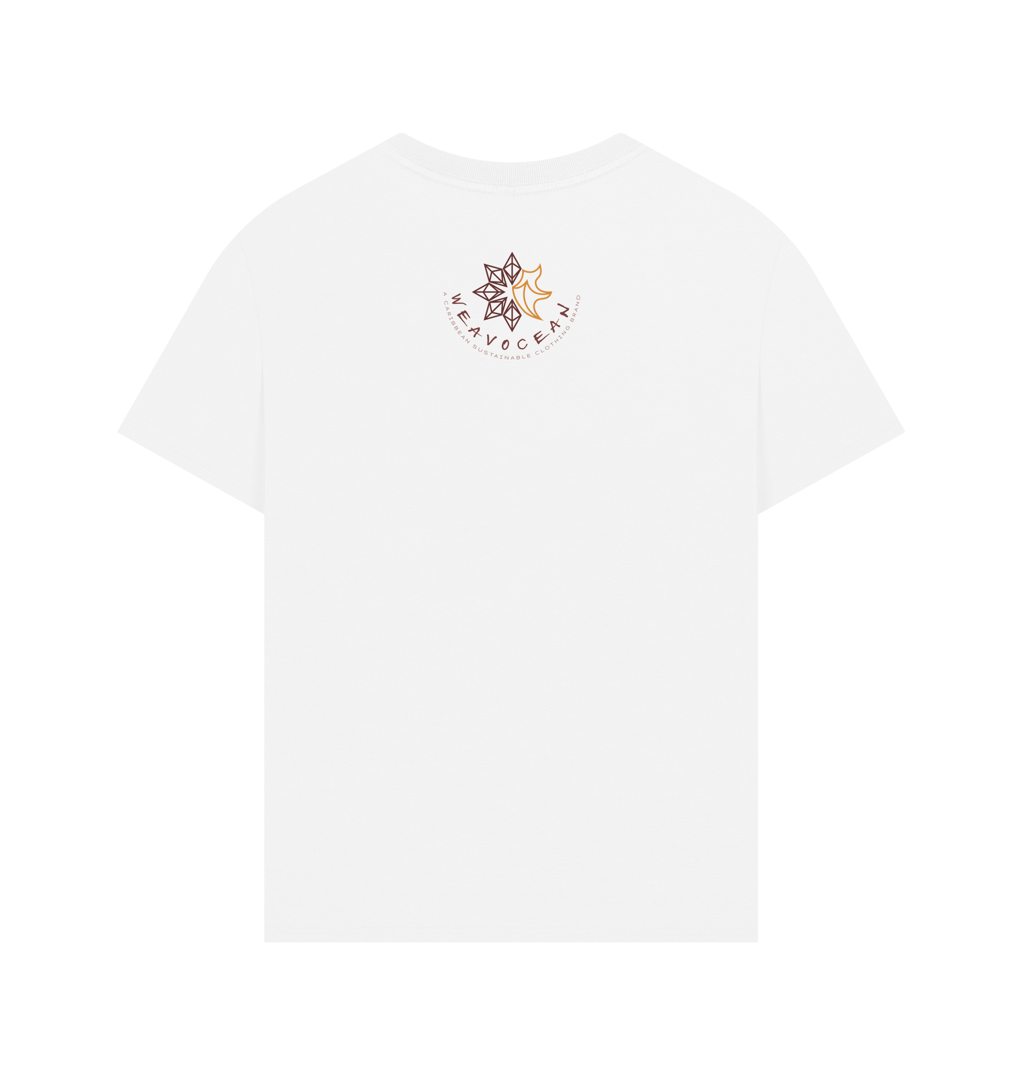 White Printed T-shirt Back